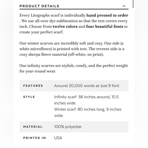 Alice In Wonderland Litographs Infinity Scarf - Picture 3 of 3